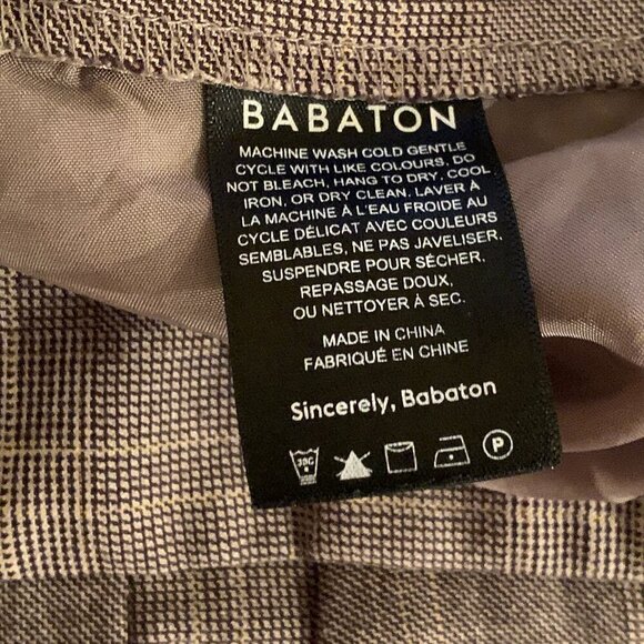 Aritzia Babaton Conan Plaid Dress Pants Trousers - Picture 7 of 9